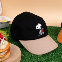 【SNOOPY 史努比】史努比爆米花五片帽