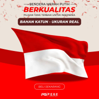 Bendera Merah Putih Bendera Indonesia Ukuran 40x60cm | 60x90cm | 80x120cm | 90x135cm - PGB