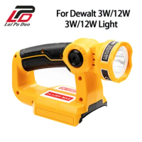 Replace for Dewalt Indoor and Outdoor 3W/12W Portable Tool Light Used for Dewalt 14.4V-20V Li-ion Battery DCB200/DCB180/DCB181