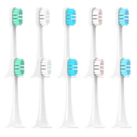 12pcs Replaceable For XIAOMI MIJIA T300/500/700 Brush Heads Sonic Electric Toothbrush Soft DuPont Bristle Brush Vacuum Nozzles