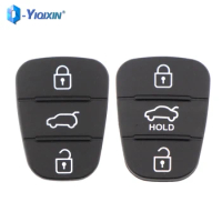 YIQIXIN 5 PCS Remote Key Fob Case Rubber Pad Button For Hyundai I10 I20 I30 IX35 For Kia Sportage Picanto Rio K2 K5 Replacement