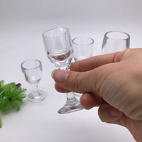 嘉寶PC亞克力高腳小酒杯塑料食品級日式透明一口杯烈酒白蘭地酒杯