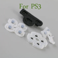 5sets For Sony PS3 PlayStation 3 DualShock Controller Soft Rubber Replacement Silicone Conductive Adhesive Button Pad keypad