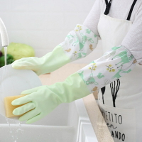 洗碗手套女厨房加厚橡膠防水塑膠家務耐用