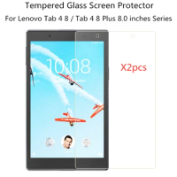 2pcs 9H Anti-Scratch Screen Protector For Lenovo Tab 4 8 Plus 8.0" Tablet Tempered Glass Protective Film Tab4 TB-8704 TB-8504