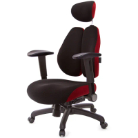 【GXG 吉加吉】記憶棉 DUO KING 摺疊滑面扶手 雙背工學椅(TW-3008 EA1J)