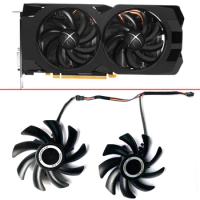 2PCS FDC10H12S9-C 85MM 4PIN DIY RX480 Cooling Fan For XFX RX 560D RX 570 RX 480 550 4G HIS Vega Graphics Video Card Cooling Fans