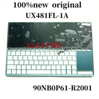 100%New original For ASUS ZenBook UX481FL UX481FL-1A laptop keyboard frame Palmrest Assembly with 12.61 FHD 90NB0P61-R20011
