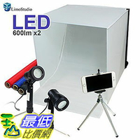 [3美國直購] LimoStudio AGG349 攝影棚工具組 16吋x16吋 燈箱 手機用三腳架 LED燈