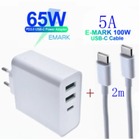 65W USB Type C PD Fast Wall Charger QC3.0 Laptop Adapte 20V 3.25A 45W For Macbook Air Pro ASUS/DELL/HP For iPhone/Samsung/Xiaomi