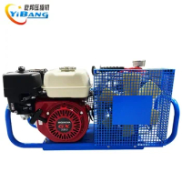 YiBang 4KW 5.5hp Gasoline engine portable air pump diving pump 300 bar 4500 psi 100L/min Italian Sty