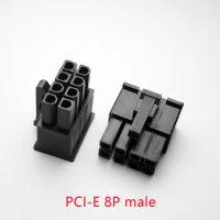 30PCS/1LOT 4.2mm Black 8P 8PIN Male for PC Computer ATX Graphics Card GPU PCI-E PCIe Power Connector Plastic Shell Housing