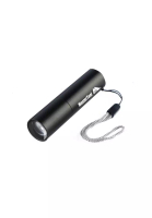 MasterTool 迷你USB充電強光手電筒-黑色，可伸縮變焦口袋充電手電筒，100流明 微型迷你手電筒 便攜迷你手電筒 IP44防水