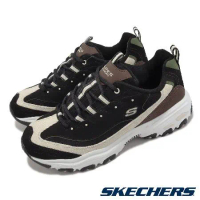 Skechers 休閒鞋 D Lites 男鞋 黑 白 棕 老爹鞋 綁帶式 輕量 反光 記憶鞋墊 894156BKNT