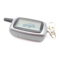 2-way LCD Remote Control Key Fob Chain Keychain + Silicone Key Case For Two Way Car Alarm System Twage Starline A9