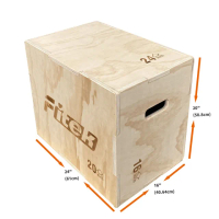 【Fitek】中款木跳箱 三合一跳箱 綜合體能訓練跳箱(中型跳箱 木製跳箱／木質3合1跳箱)