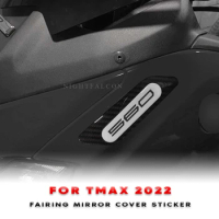 For yamaha tmax 560 2022 Fairing Mirror Cover Sticker 3D Tank pad Stickers Oil Gas Protector Cover Decoration