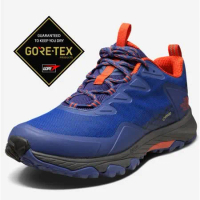 【美國 The North Face】女款 Gore-Tex 防水透氣耐磨輕量登山鞋/39IS 藍 V