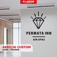 Akrilik Custom Huruf Dan Logo Timbul Untuk Backdrop Papan Usaha Kantor