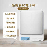 【小米有品晶廚】輕巧精準廚房電子秤(料理秤 調理秤 家用秤 磅秤)