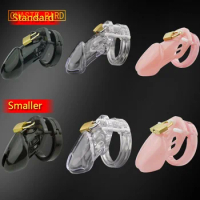 CHASTE BIRD Small/Standard Male Chastity Device Cock Cage With 5 Size Rings Brass Lock Locking Number Tags Sex Toys CB6000 A153