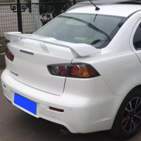 For EVO Style Spoiler Accessories Mitsubishi Lancer EX Car Trunk ABS Material Rear Lip Tail WING Body Kit 2009-2016 Year