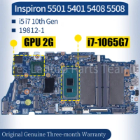 19812-1 For Dell Inspiron 5501 5401 5408 5508 Laptop Mainboard 0RHCDN 0YWFGV 0RHCDH i5-1035G1 i7-1065G7 GPU Notebook Motherboard