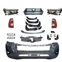 Car bumpers x rv FACELIFT UPGRADE BODY KIT FRONT BUMPER FIT FOR HILUX REVO ROCCO 2015 2018 TO 21' HILUX REVO LOOK