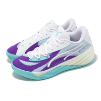 【PUMA】籃球鞋 All Pro Nitro 男鞋 女鞋 紫 白 編織 氮氣中底 緩震 回彈 運動鞋(309689-02)