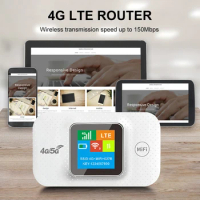 4G LTE Portable WiFi Hotspot 3000mAh 150Mbps Pocket Mobile Hotspot Support 8 To 10 Users with Sim Card Slot Mini Outdoor Hotspot