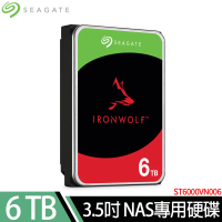 希捷那嘶狼Seagate IronWolf 6TB 3.5吋 NAS 專用硬碟 (ST6000VN006)