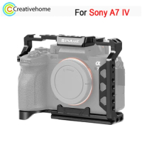 PULUZ Video Camera Stabilizer Rig Cage For Sony A7 IV ILCE-7M4 A7M4 A7M3 A7R3 A7R III Aluminum Alloy Cage Frame