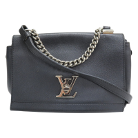 【二手名牌BRAND OFF】LOUIS VUITTON LV 路易威登 黑色 牛皮 Lockme Ⅱ BB 兩用包 M51200