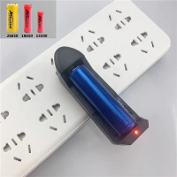 Sạc Pin Li-ion 3.7V 18650 14500 16340 - Loại sạc 1 pin (Cắm điện 220V có đèn báo khi sạc)