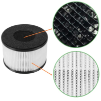 Air Purifier Filter, Air Purifier Replacement Filter, 3-in-1 True HEPA and Activated Carbon Filters Compatible with BS-03