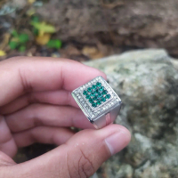 cincin silver mata berlian eropa vs zamrud