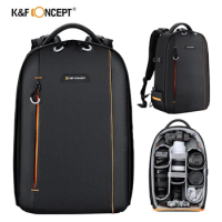 K&amp;F Concept Professional Camera Backpack Large Capacity Waterproof Photography Bag DSLR Camera 15.6" Laptop Tripod Bags