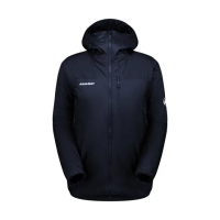 【Mammut 長毛象官方直營】Flex Air IN Hooded Jkt AF 輕量化纖防潑水連帽外套 海洋藍 男款 #1013-02610