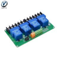 4 Channel Relay Module High And Low Level Relay Module Smart PLC Automation Relay Control Board Expansion Board DC 5V/12V/24V