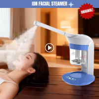 ION Facial Steamer Alat Uap Wajah Nano Hot Spray Mist 100ml 400W Natural Beauty Spa untuk Kulit Keri