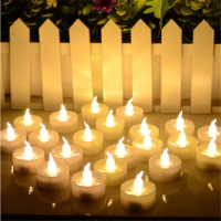 Pack of 12 LED Flameless Tealight Candles,Battery Operated Flickering Candle led, Mini Candles-decorative Small Kerzen New Year