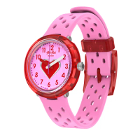 【Flik Flak】兒童錶 FIZZ IN PINK 兒童手錶 兒童禮物 瑞士錶(31.85mm)