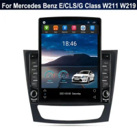 Android 13 Vertical Style Tesla Screen Car Radio GPS Navigation Multimedia Player For Mercedes Benz ECLSG Class W211 W219