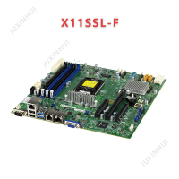 เมนบอร์ดเซิร์ฟเวอร์ SUPERMICRO X11SSL F สำหรับซีพียู Intel Xeon E3 1200 V5/V6 สล็อต LGA1151C232 รองร