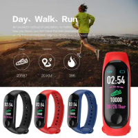 Smart Running Pedometer M3 Plus Blood Pressure Monitor Heart Rate Fitness Tracker Smart Bracelet Step Counter Waterproof Pedomet