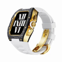 For Titanium alloy Apple Watch Case Compatible Apple Watch 44MM 45MM Watch SE 4 5 6 7 8 apple watch strap