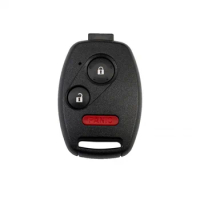 DUDELY With Rubber Pad Car Key Remote Fob Cover for Honda Accord CRV Pilot Civic 2003 2007 2008 2009 2010 2011 2012 2013