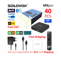SOLOVOX 2024 40PCS MGPTV M9 Pro Android 11 S905X4 MGP IP TV Box 4G 64G Volume Sales VAT Free M9pro 4K 1000M OTT Streamer