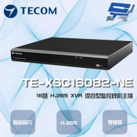 【昌運監視器】東訊 TE-XSC16082-NE 16路 4K H.265 XVR 混合型監控錄影主機 聯詠晶片