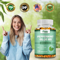 Suplemen Kapsul Minyak Pslalae-Peppermint-120 Kapsul/Botol-Mengandung Minyak Peppermint, Minyak Bung